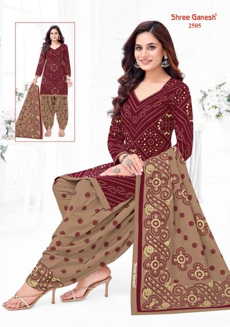 Shree ganesh bandhani vol 5 cotton dress material wholesale market in mumbai